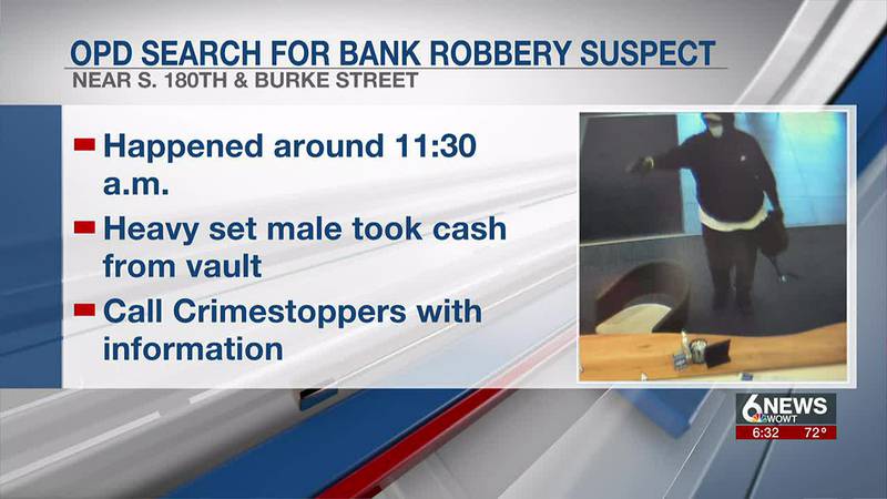 A reward is offered for information on an Omaha bank robbery